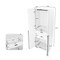 Manhattan Comfort Lee Module Wardrobe 2.0 & 3.0 Closet in White, 2PK 2-WC0023-WH - alternate 5